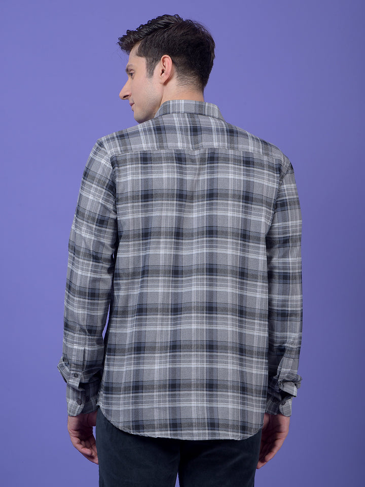 Grey Checked Shirt