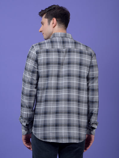 Grey Checked Shirt