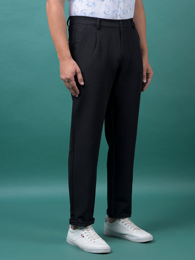 Black Korean Fit Trousers