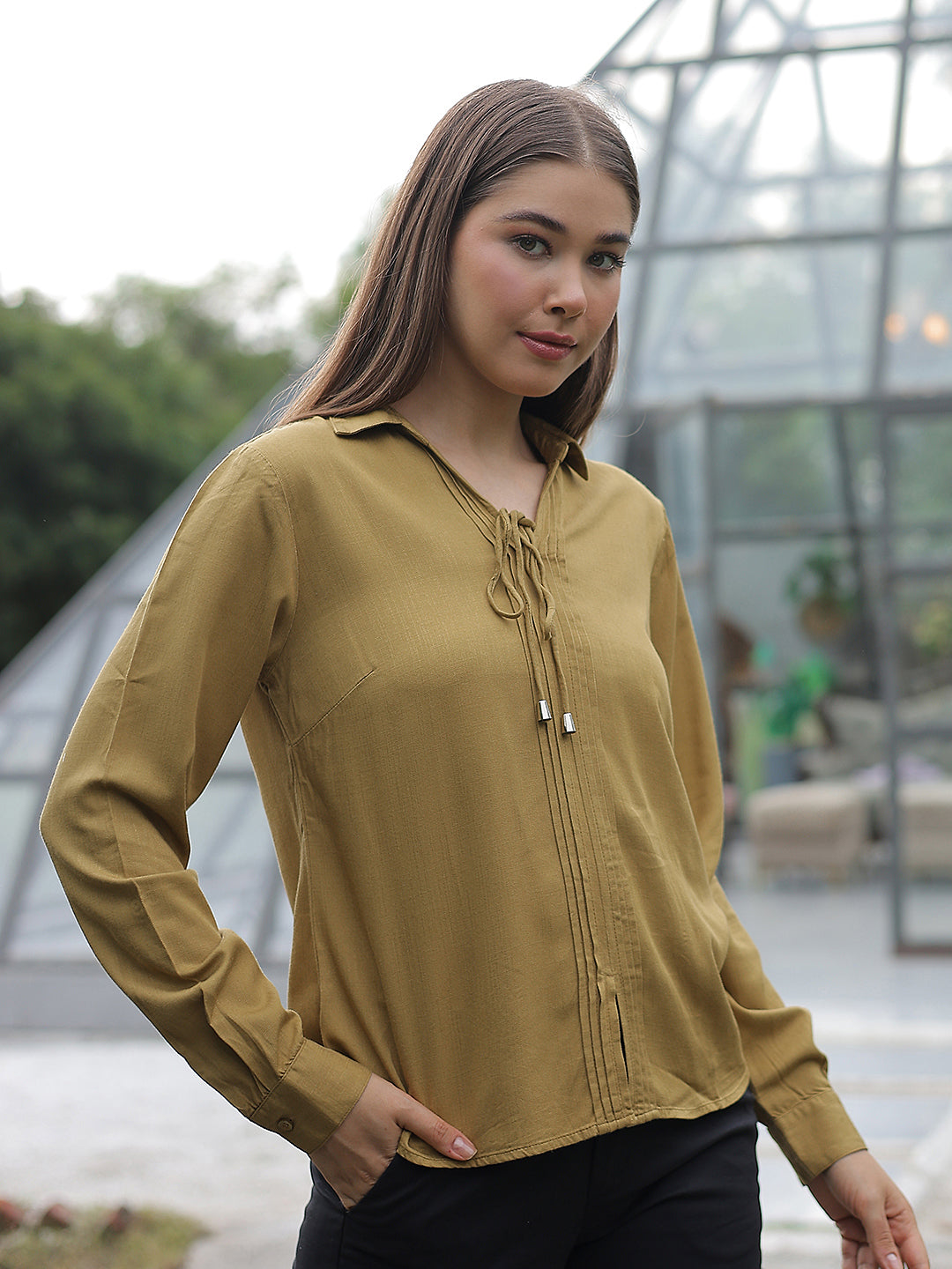 Modern Rich Mustard Shirt