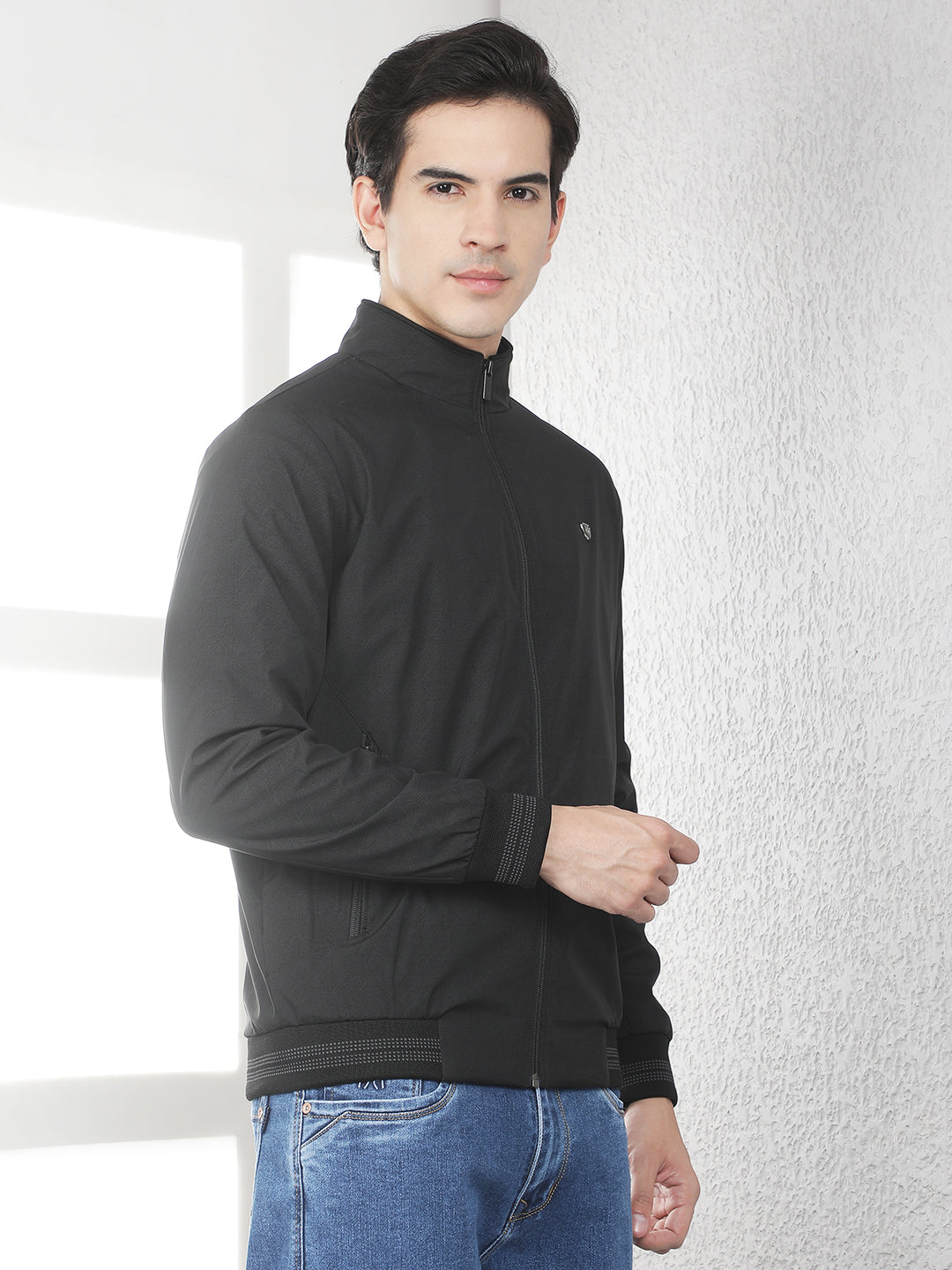 Signature Raven Black Bomber Jacket
