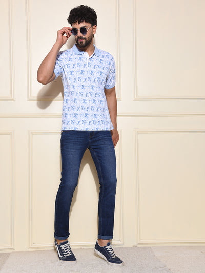 Sleek Cotton Blue Jeans