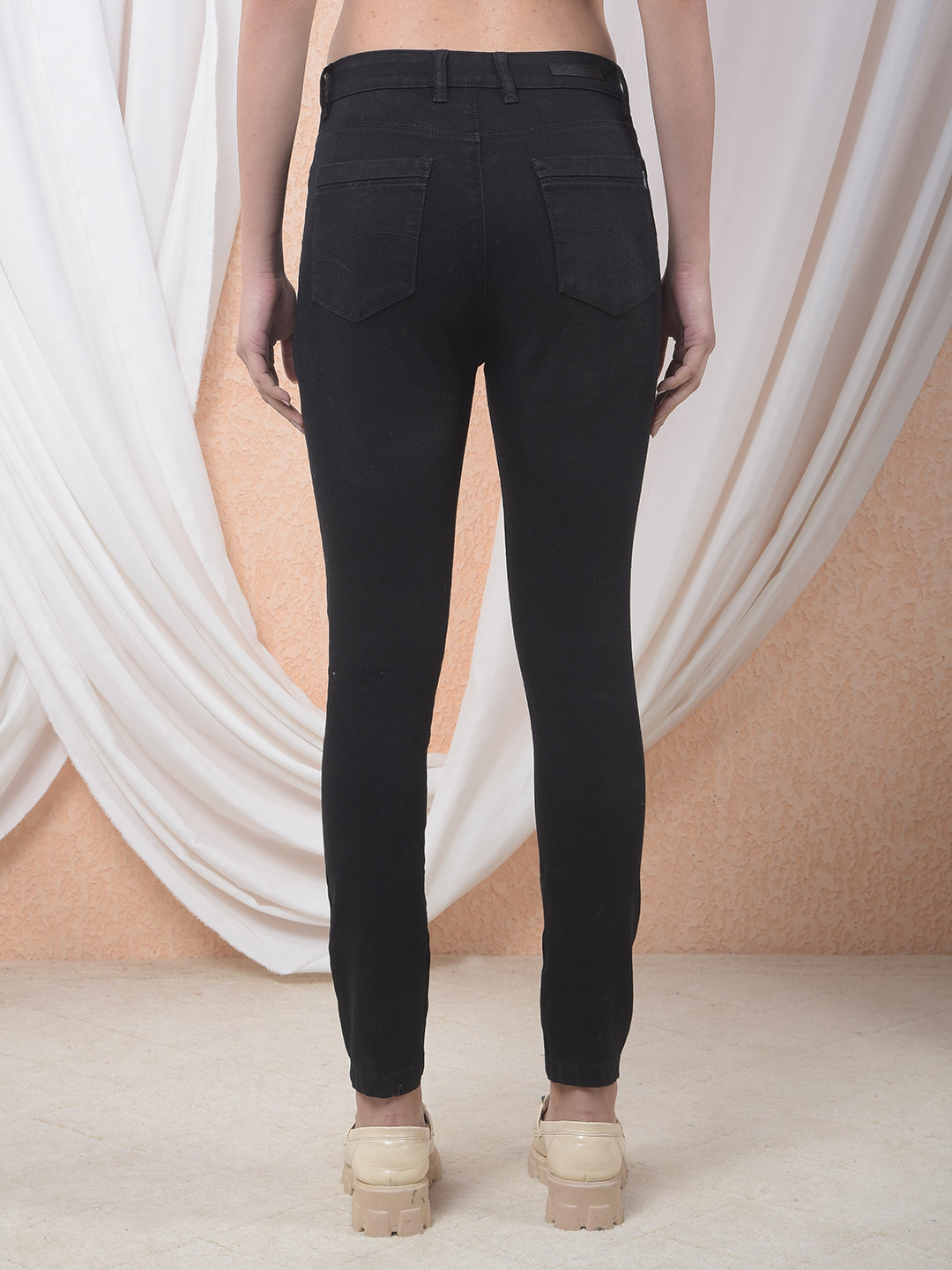 High Waist Black Skinny Jeans