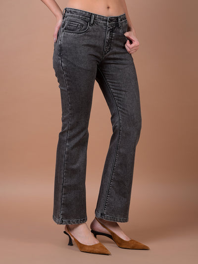 Grey Bootcut Jeans