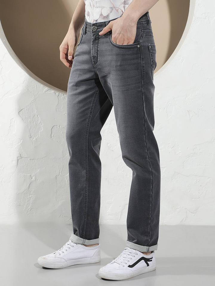 Relaxed Smoke Grey Jeans
