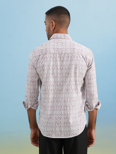 Soft Pink Printed Shirt