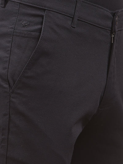 Spunky Black Straight Trousers