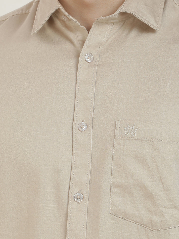 Structured Beige Shirt