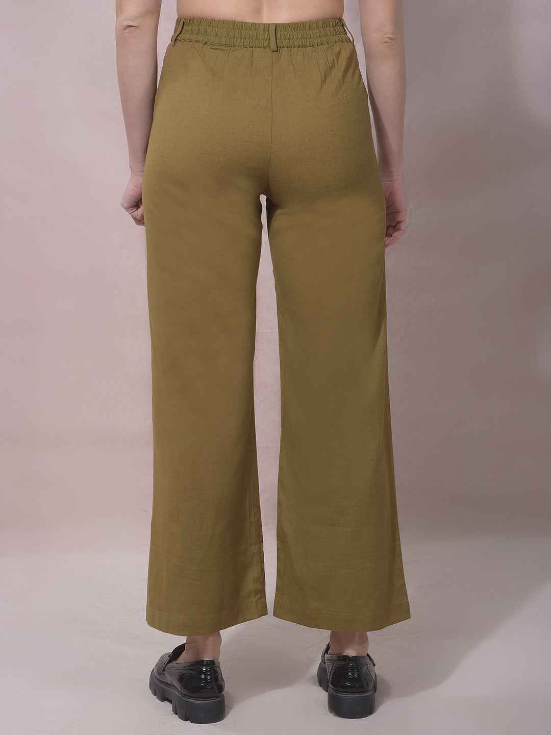 RiftSage Olive Wide Leg Trousers