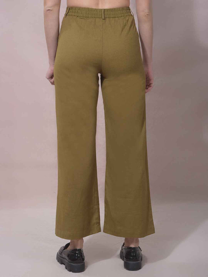 RiftSage Olive Wide Leg Trousers