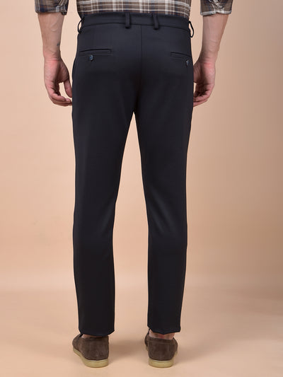 Navy Blue Knitted Trousers