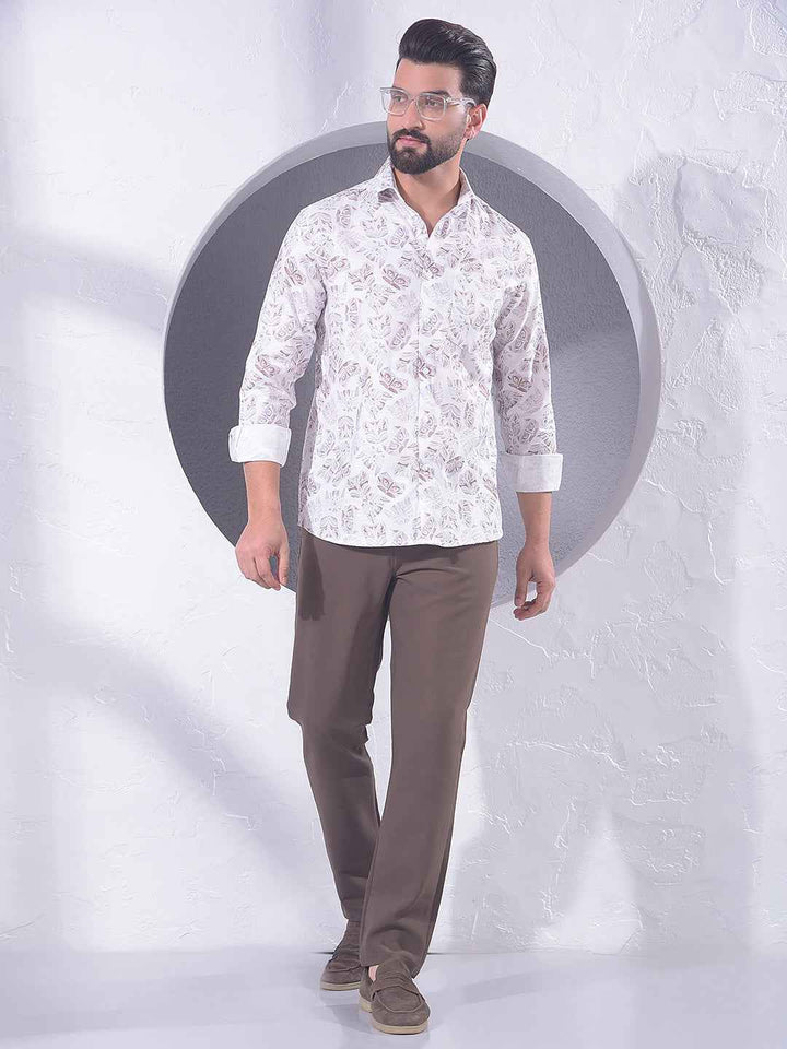 Multi-Color Motif Print Shirt