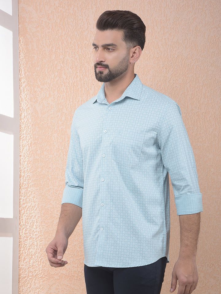 Green Breeze Printed Shirt