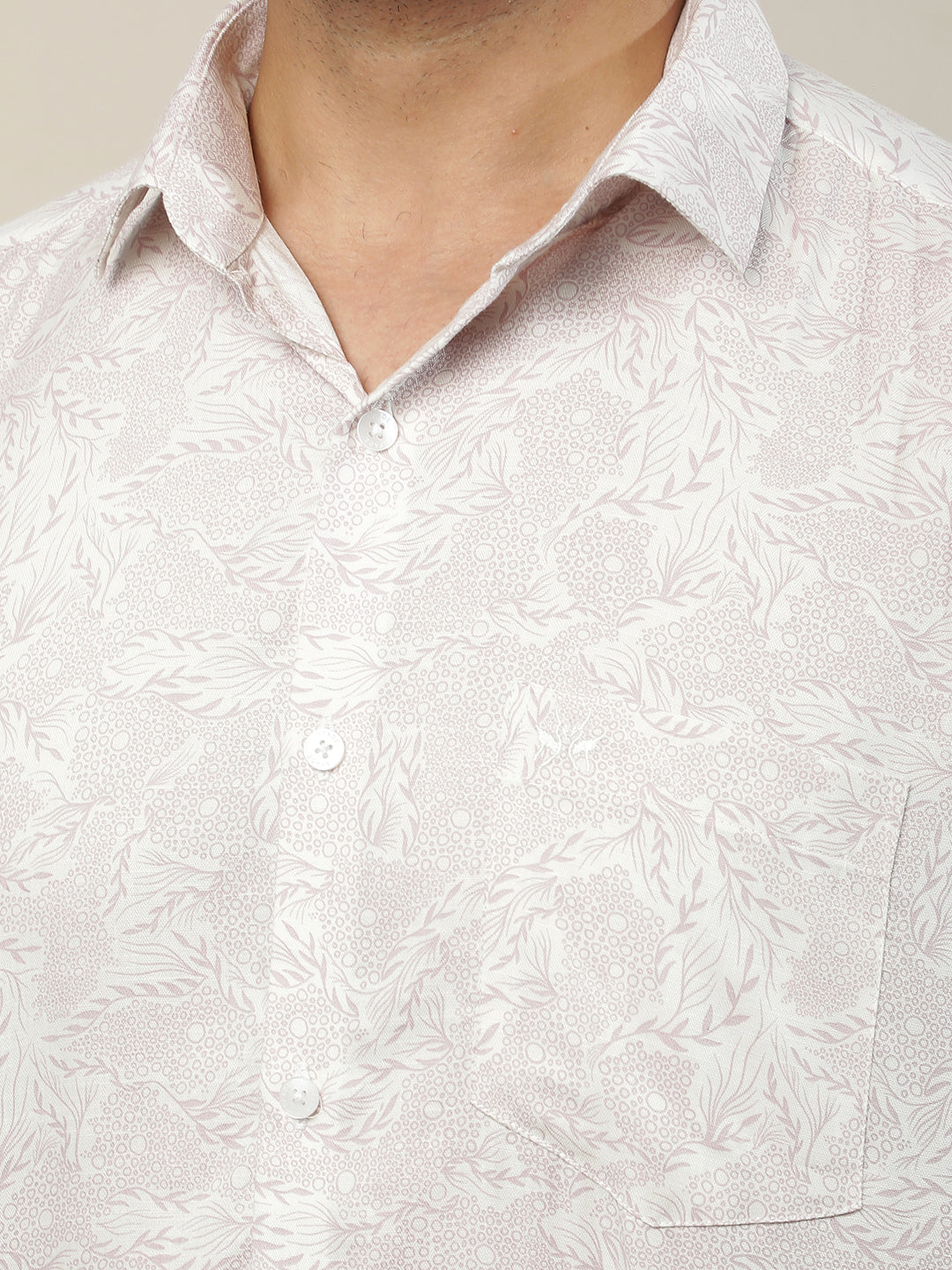 Pink Floral Print Shirt