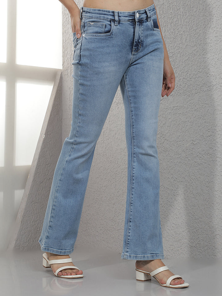 Sleek Royal Blue Bootcut Jeans