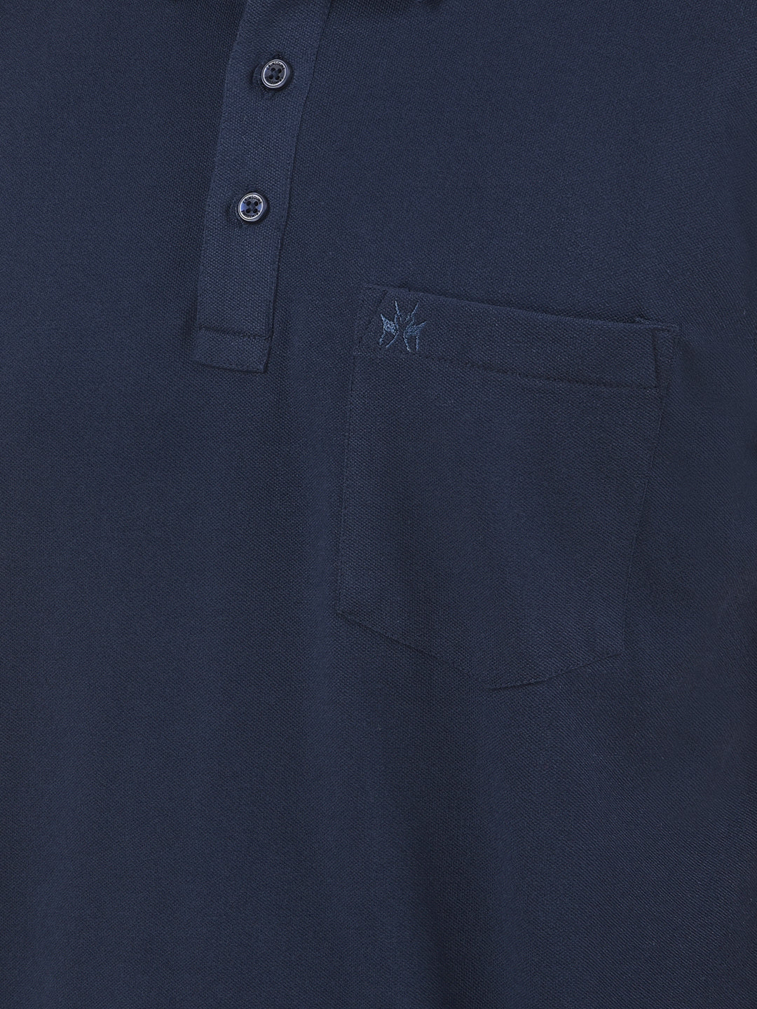 Navy Blue Polo Neck T-Shirt