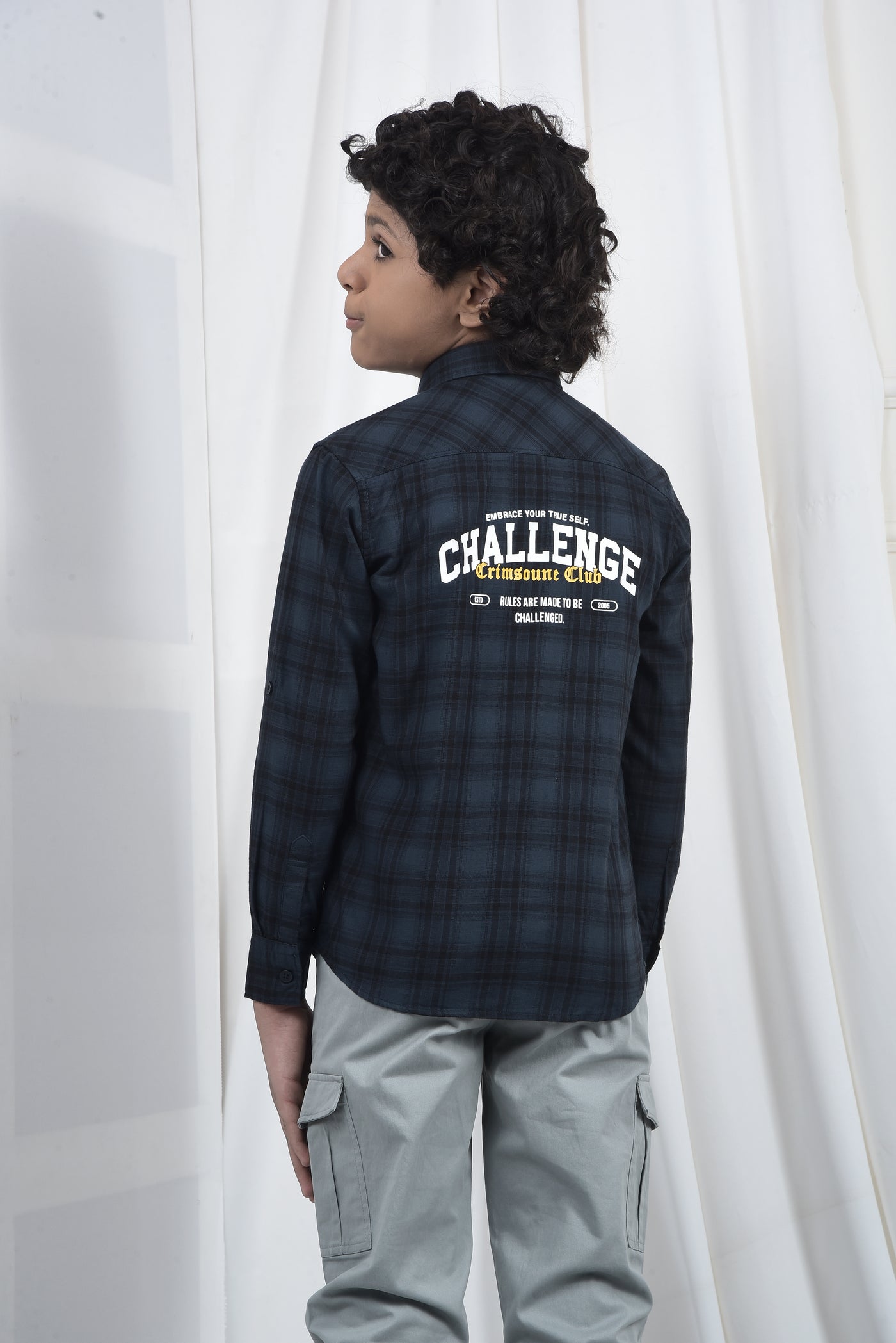 Green Checked 100% Cotton Shirt