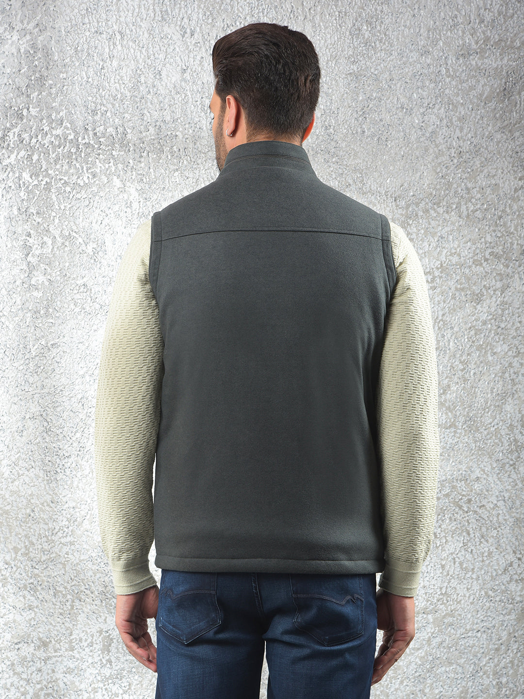 Green Sleeveless Puffer Jacket