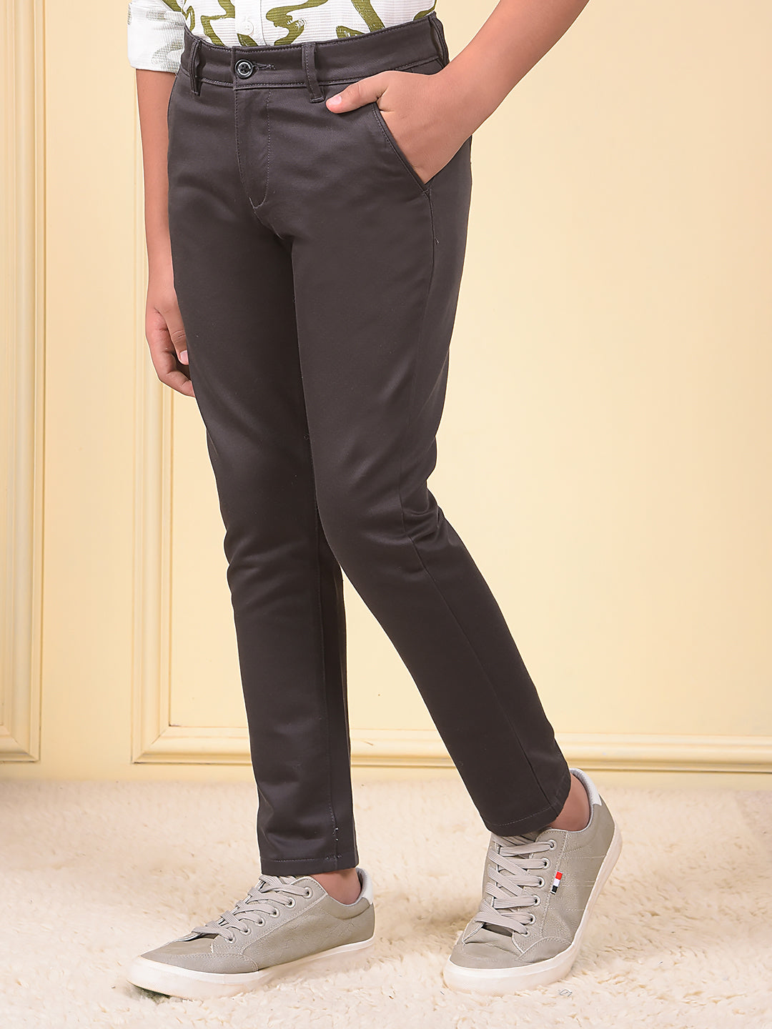 Olive Printed Trousers