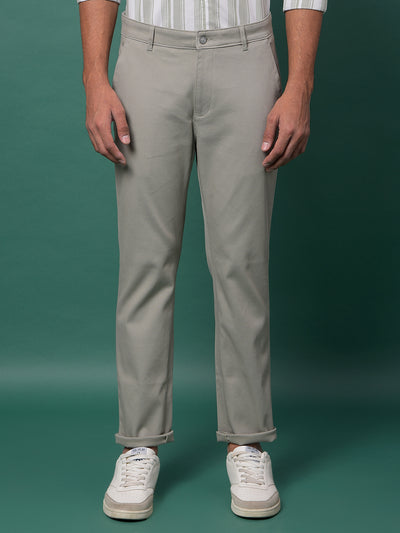 Grey Printed Trousers