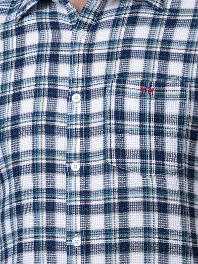 Green Checked 100% Cotton Shirt