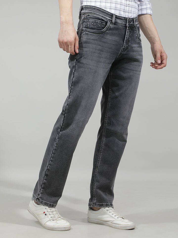 Modern Raven Black Straight Jeans