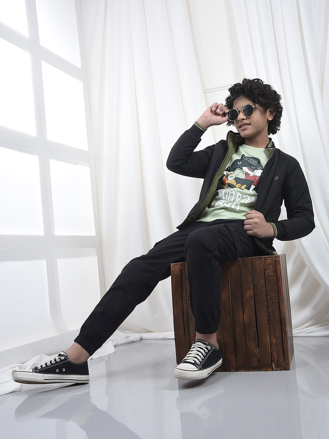 Black Utility Pocket Joggers