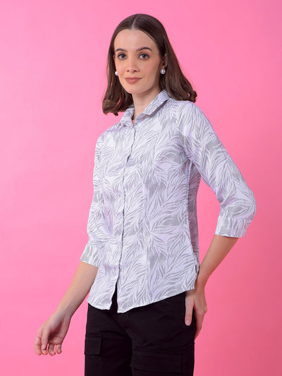 White Printed Shirt