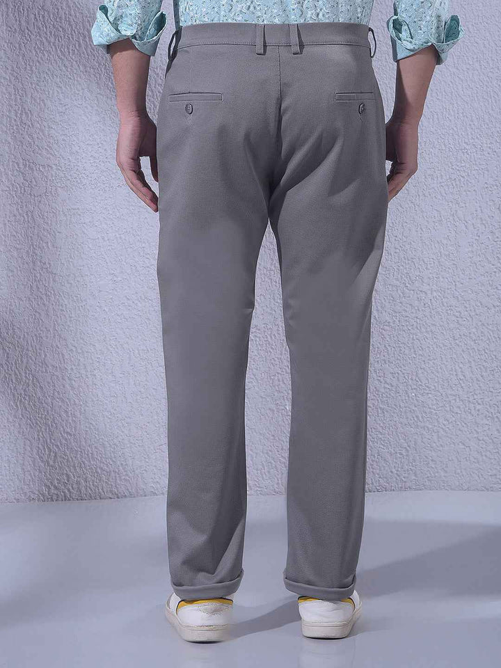 Grey Knitted Trousers