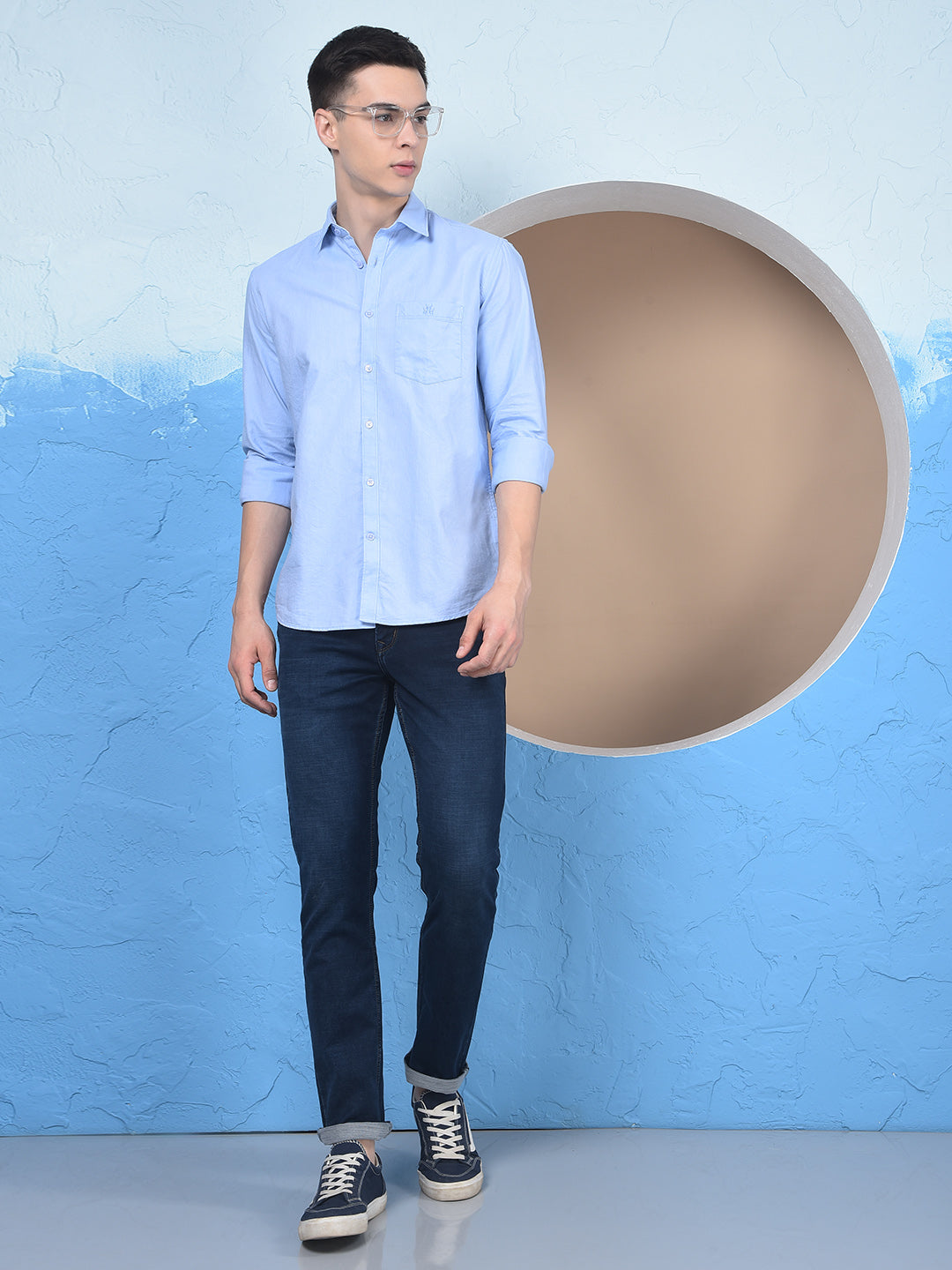 Fresh Aqua Casual Shirt
