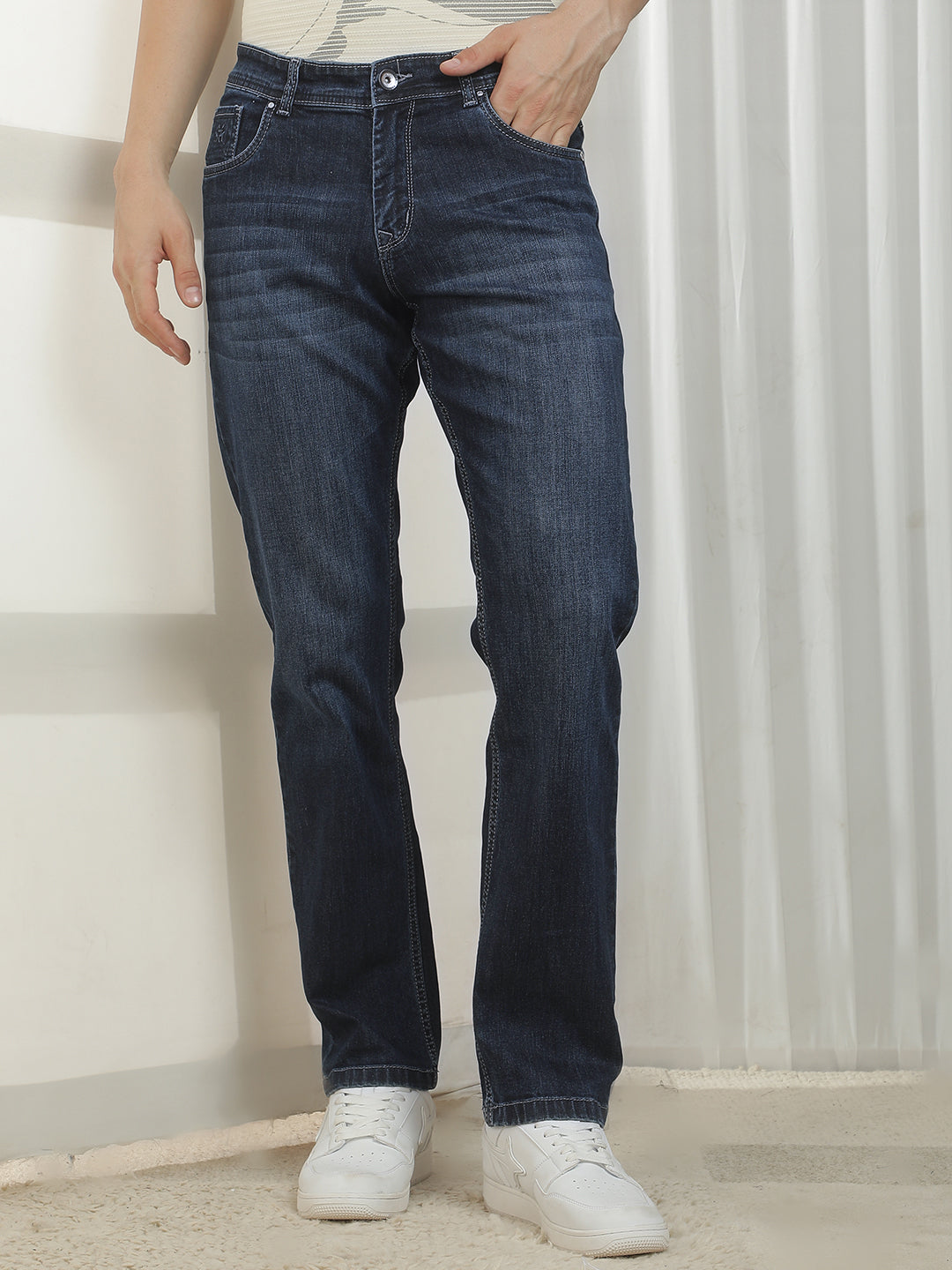 Contemporary Blue Straight Jeans