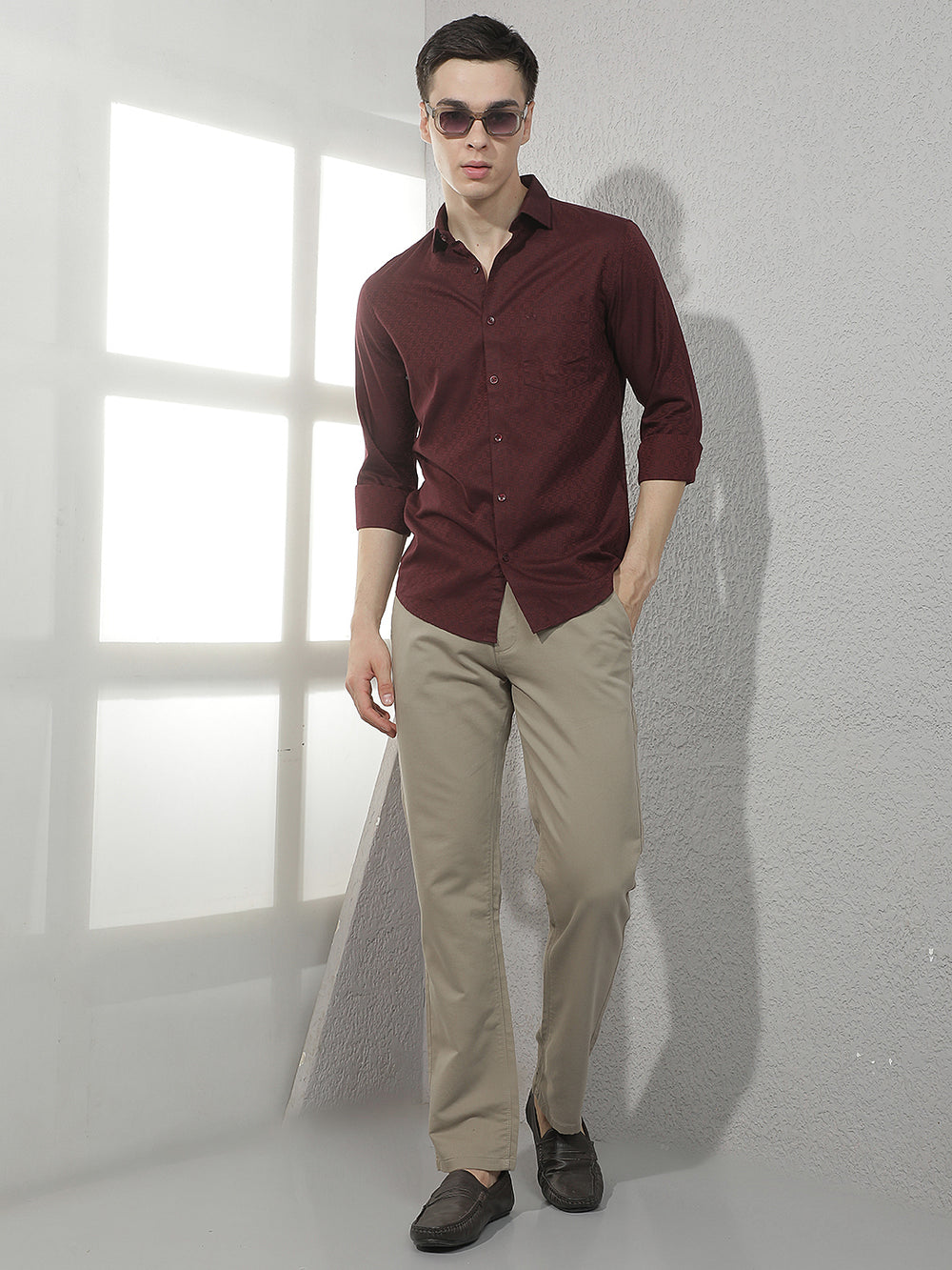 Tailored Coastal Tan Khaki Straight Trousers