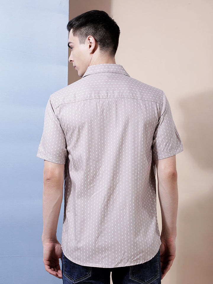 Light Purple Printed Shirt