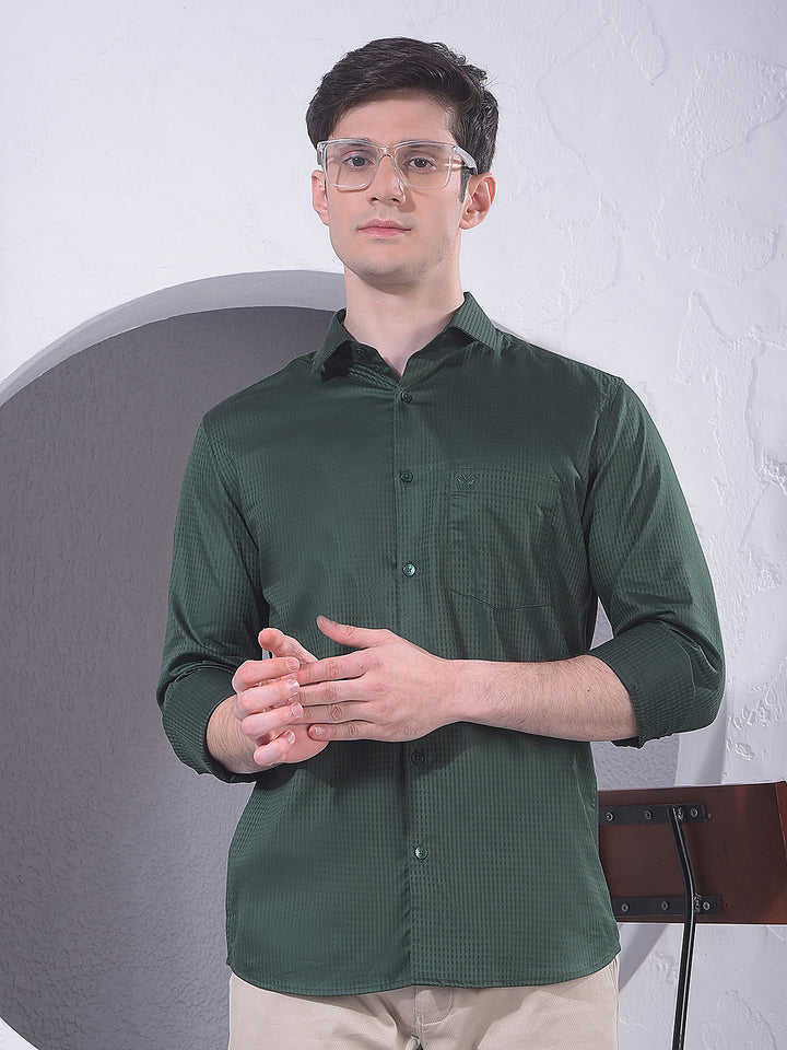 Smart Green Casual Shirt