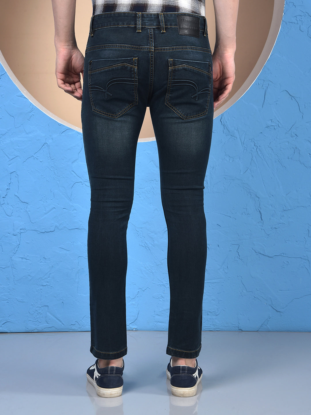 Classic Black Straight Leg Denim Jeans-Men Jeans-Crimsoune Club