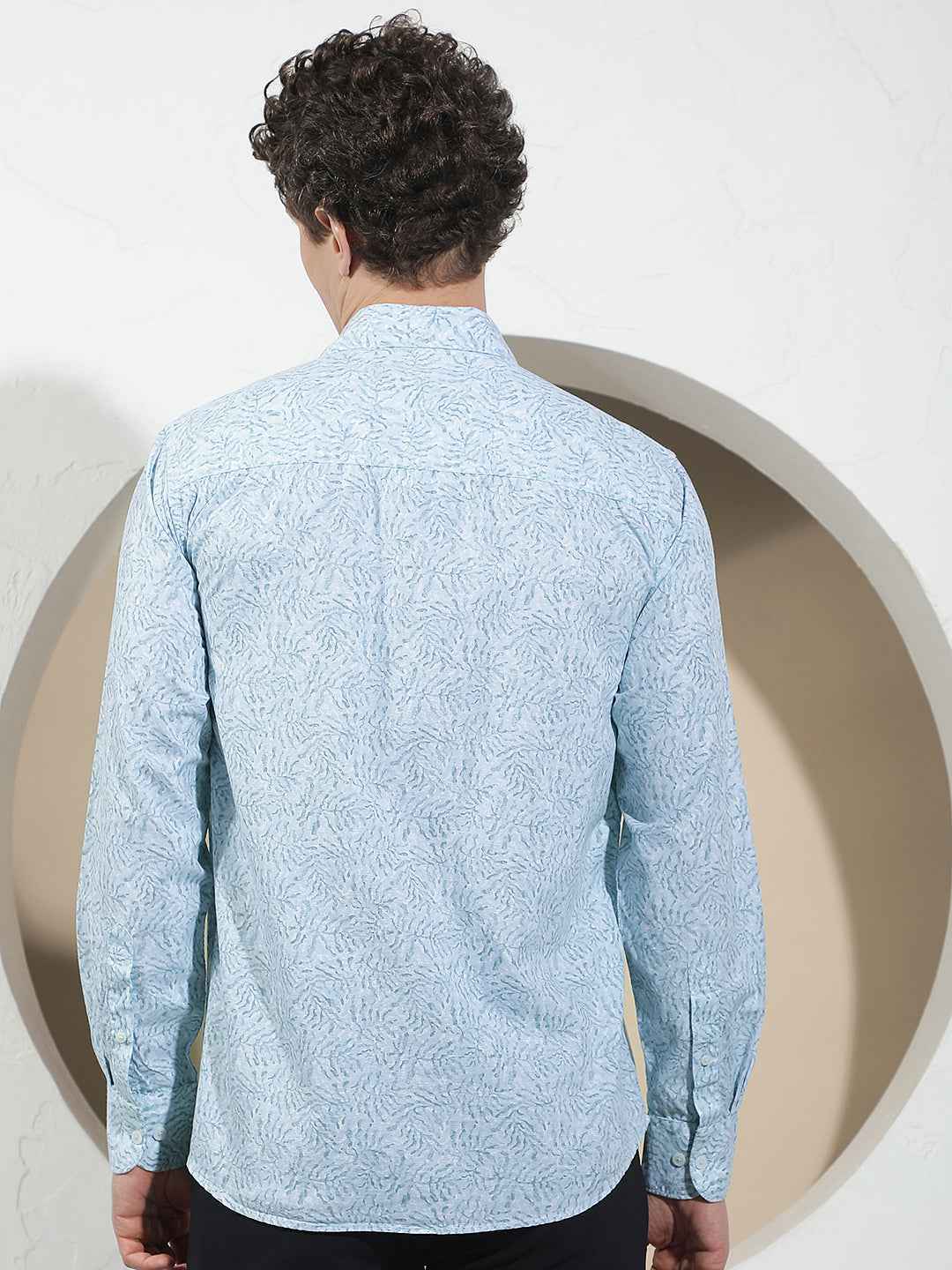 Glacier Blue Printed Shirt
