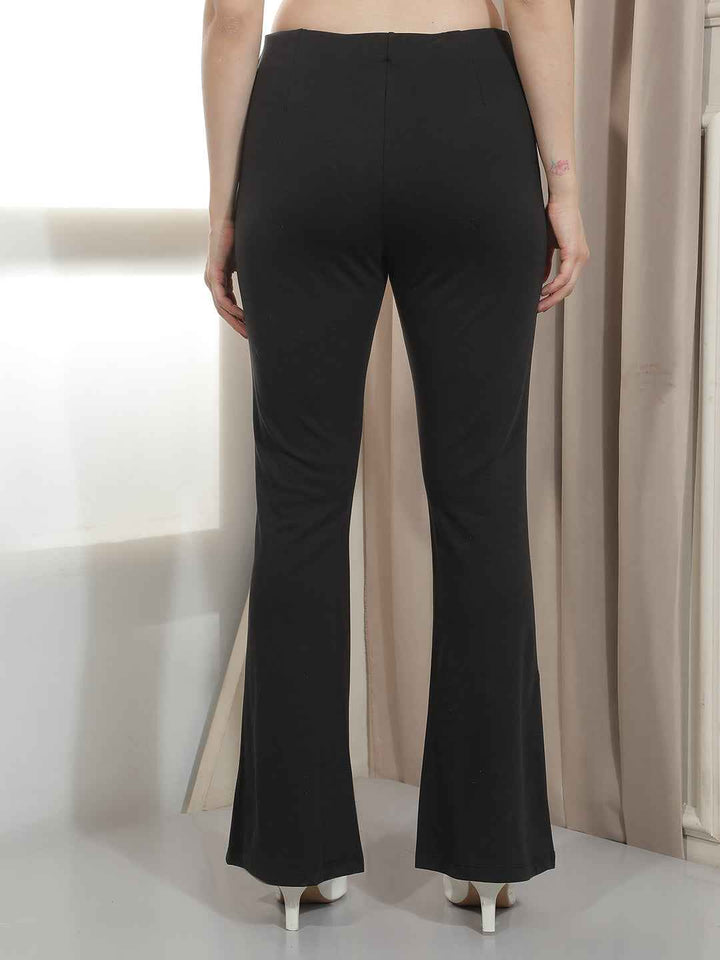 Classy Black Bootcut Trousers