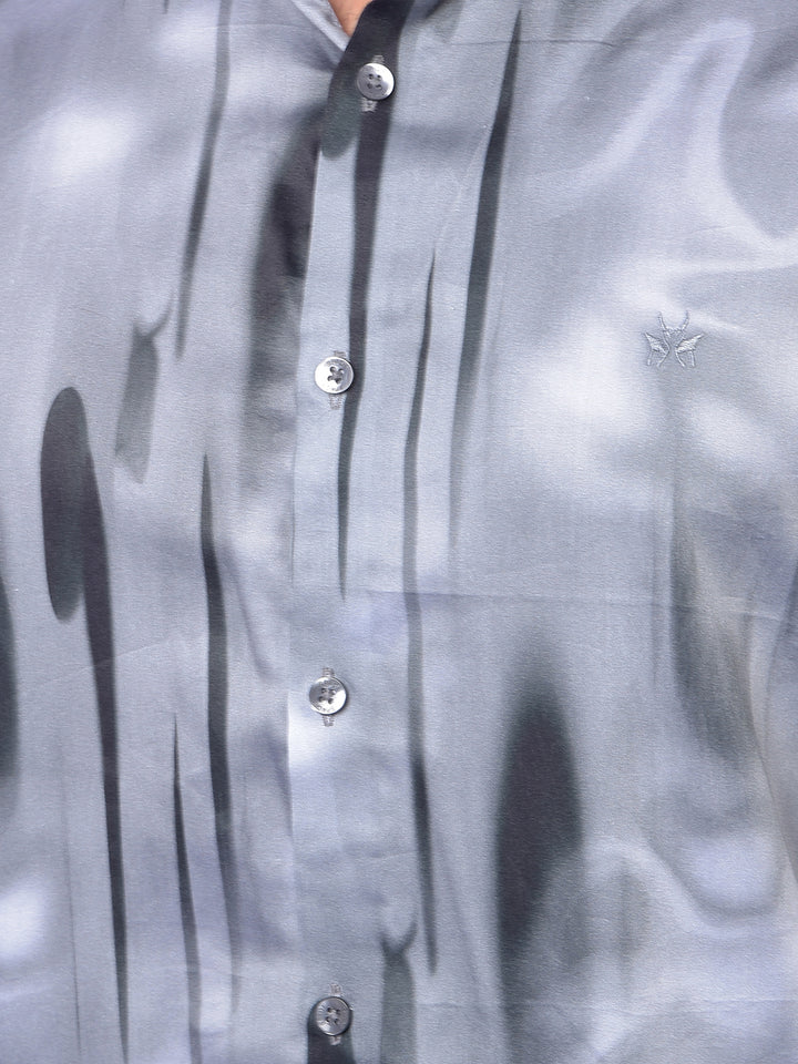 Grey Printed Shirt