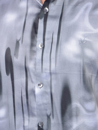 Grey Printed Shirt