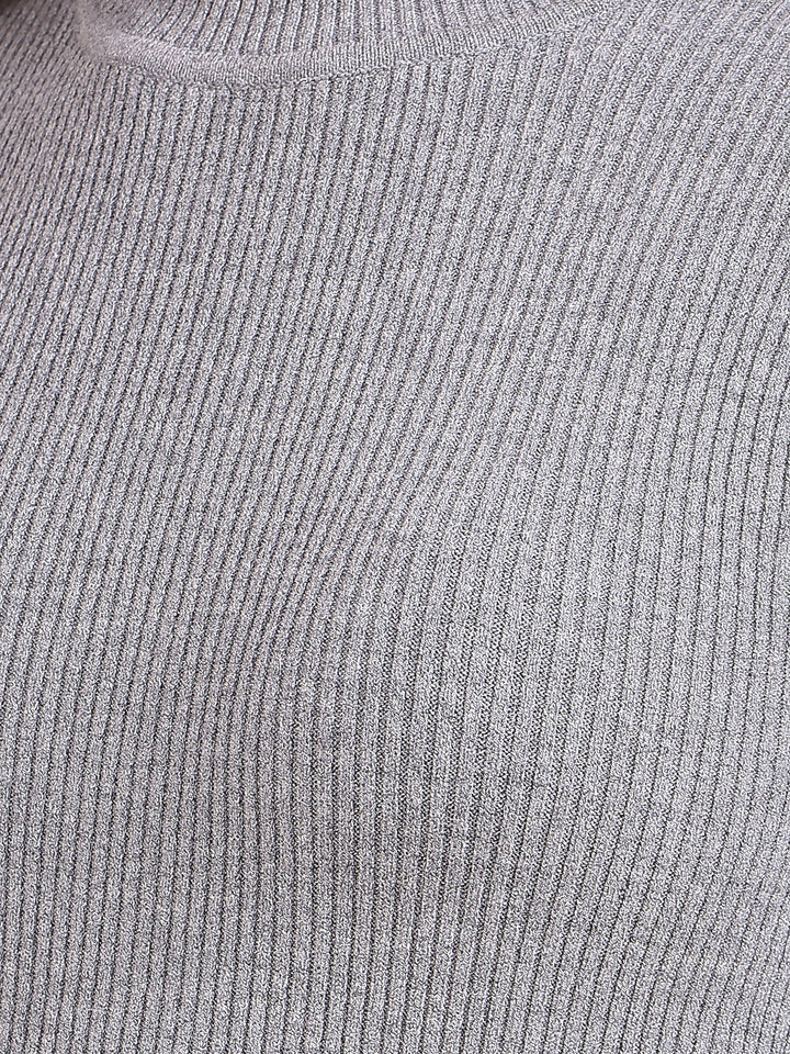 Grey High Neck Sweater
