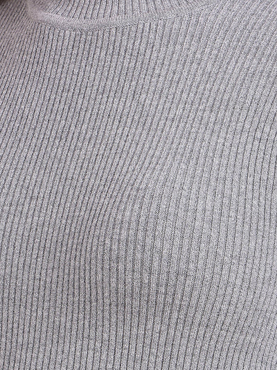 Grey High Neck Sweater