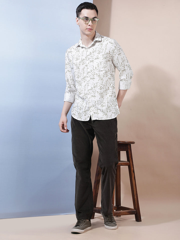 Modern Forest Olive Corduroy Trousers