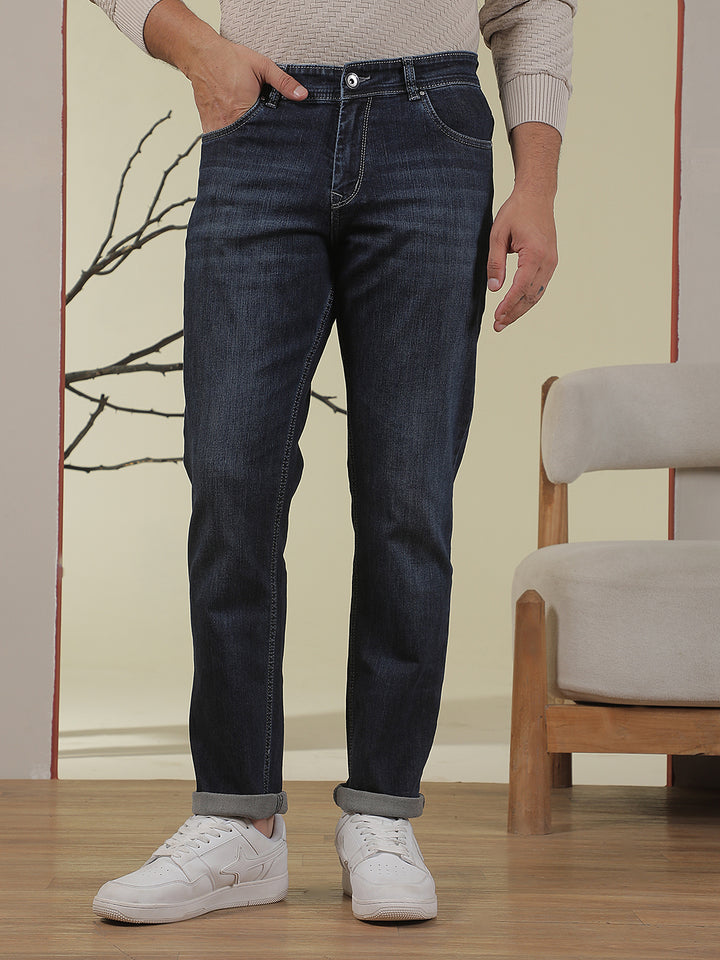 Faded Powder Blue Jeans