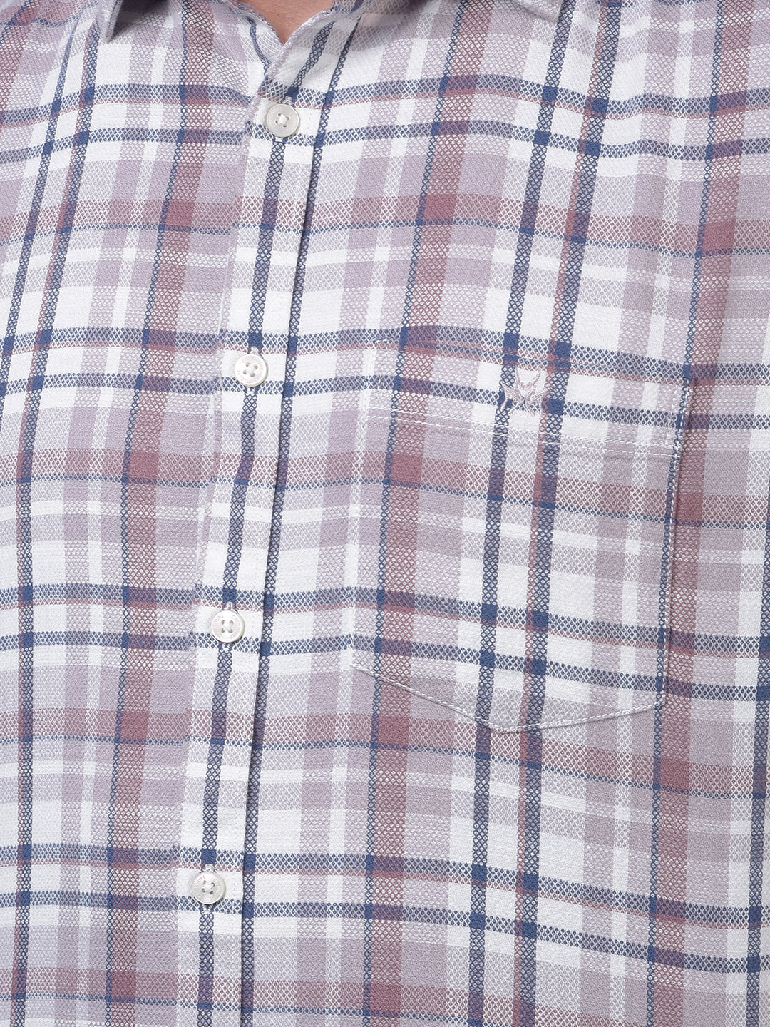Pink Checked 100% Cotton Shirt