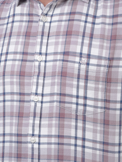Pink Checked 100% Cotton Shirt