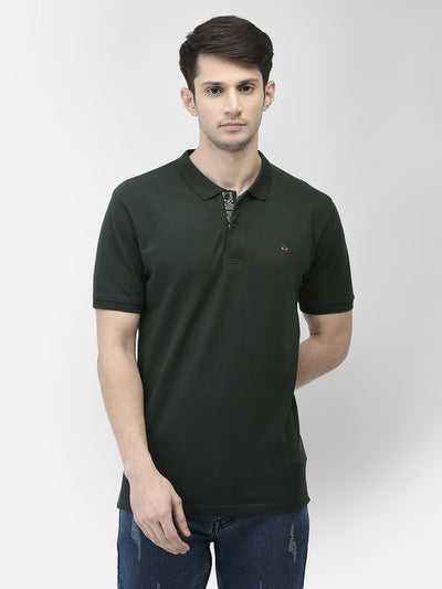 Green Polo Neck T-Shirt