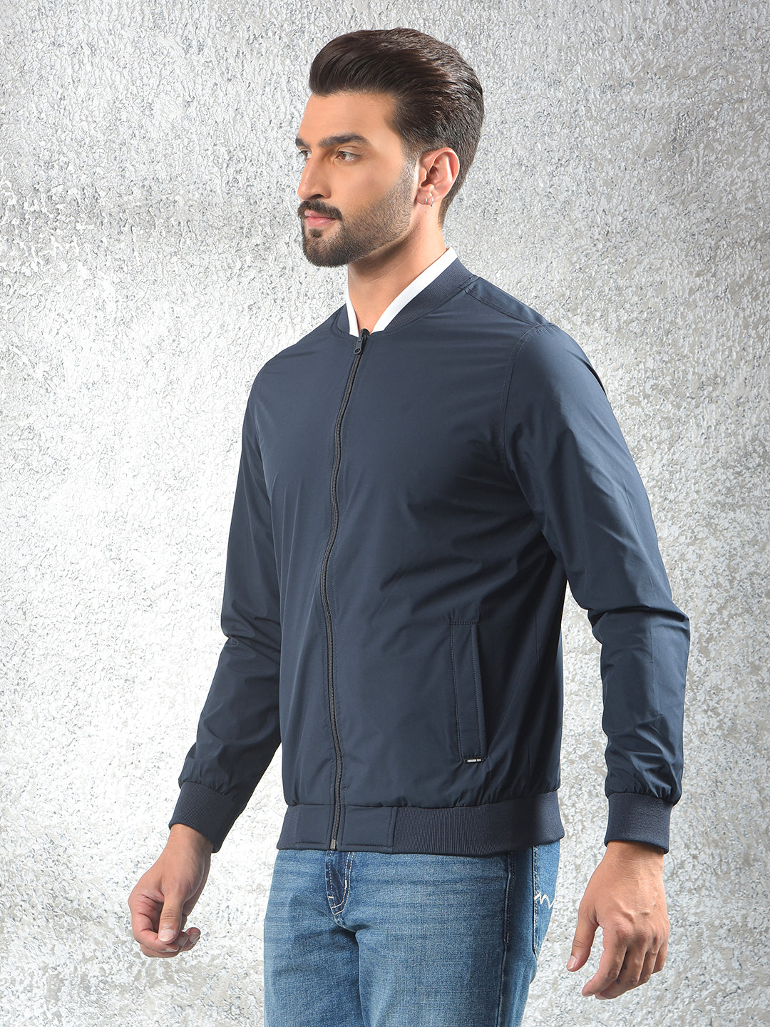 Navy Blue Reversible Jacket