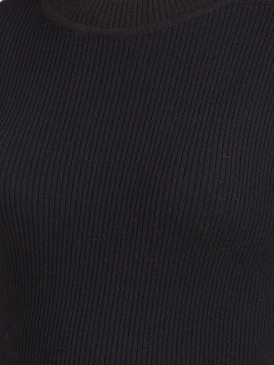 Black High Neck Sweater