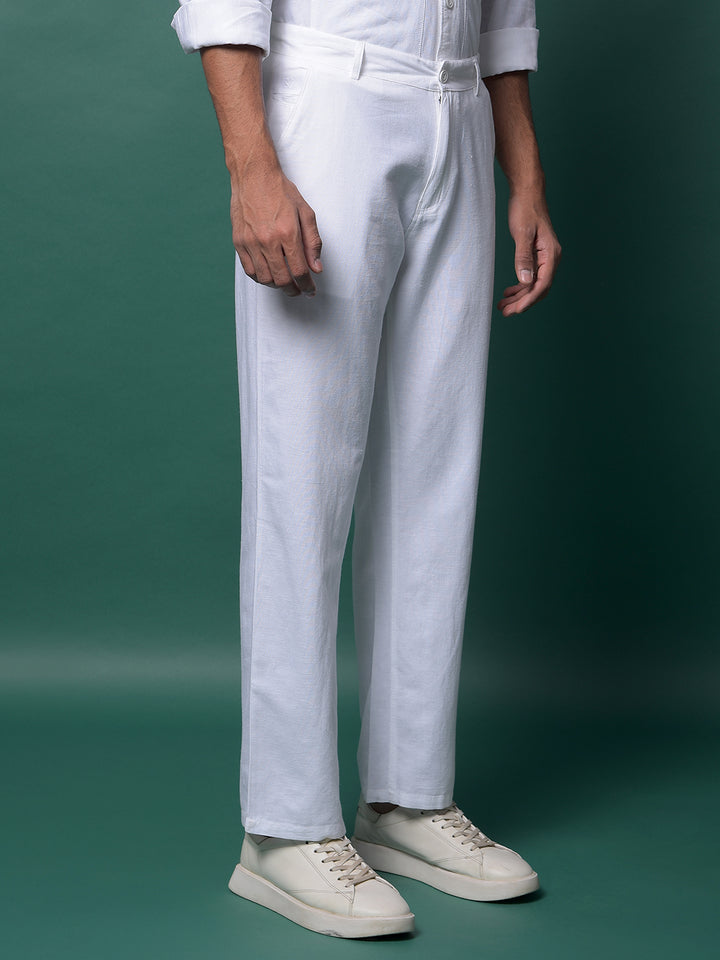White Linen Trousers