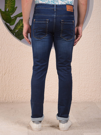 Urbanedge Slim Dark Wash Blue Jeans